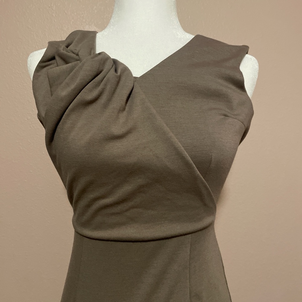 Sleeveless Bodycon Sheath Twist-Detail Women's Dress